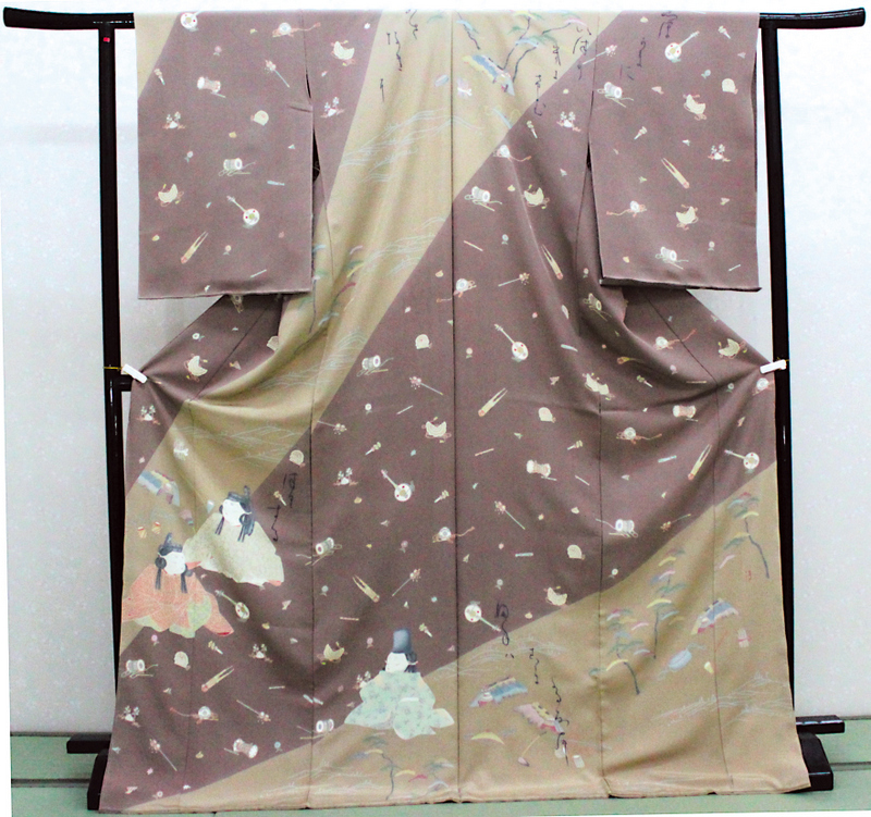 初代由水十久　訪問着