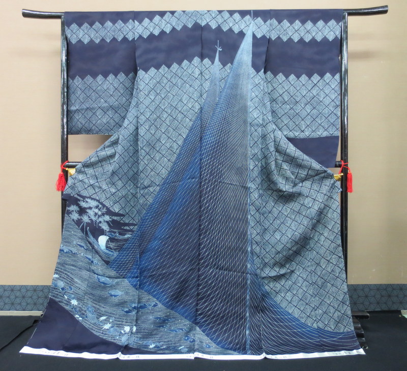 橋詰清貫　訪問着